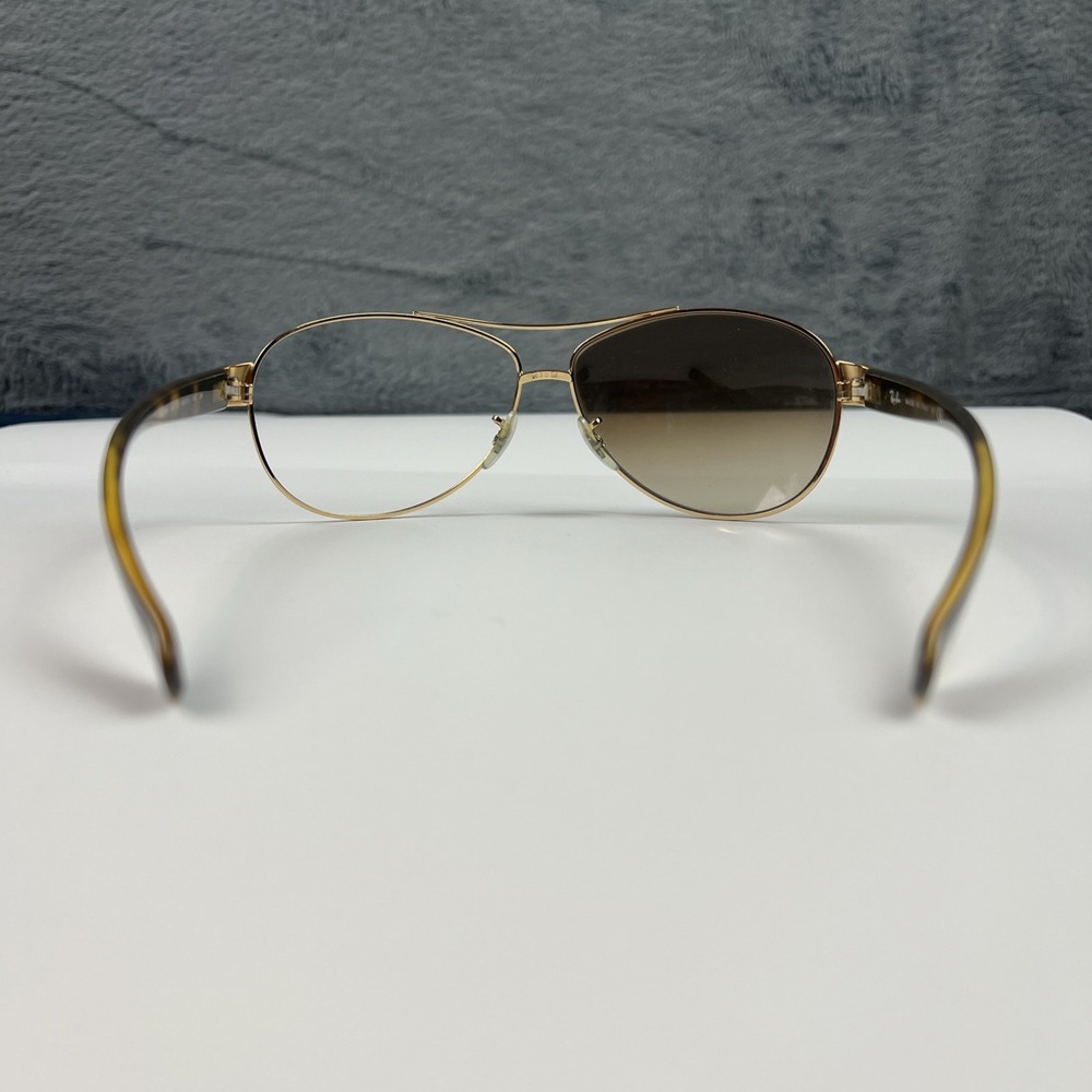RAY-BAN RB 3386 001/13 GOLD HAVANA GRADIENT AUTHENTIC FRAMES SUNGLASSES 63-13 - Picture 4 of 15